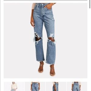 AGOLDE 90s distressed straight leg jeans